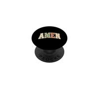 Amén Fe Cristiana Jesús Adoración Religiosa Cristo Oración PopSockets PopGrip Adhesivo