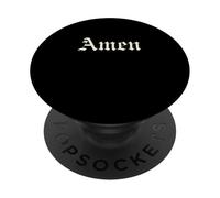 Amen Shirt - Cita de fe poderosa católica Tradicional PopSockets PopGrip Adhesivo