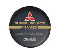 AMENAS Cubierta de Rueda de neumático de Repuesto, para Mitsubishi ASX Pajero Sport Outlander Grandis Bolsa de Almacenamiento de Prueba de Polvo Protector Impermeable,17in