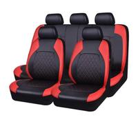 AMENAS Fundas de Asiento de Coche, para Toyota Corolla Verso (Mk3) MPV 2004-2009 Juego Completo de Protectores de Asiento de Accesorios de Asiento de Coche,B/Red