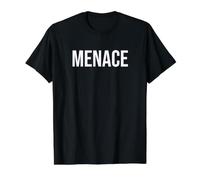 Amenaza Camiseta gráfica económica, Hombre, Negro, S
