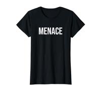 Amenaza Camiseta gráfica económica, Mujer, Negro, XS