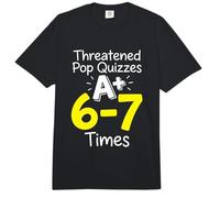 Amenazado Pop Quizzes A Plus 6 7 Veces Profesor de matemáticas Comfort Colors Adult Heavyweight T-Shirt