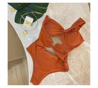 AMENGJ Bikini Mujer Traje de baño de un Solo Hombro for Mujer, Bikinis sexys, Trajes de baño Femeninos.(Color 1,M)