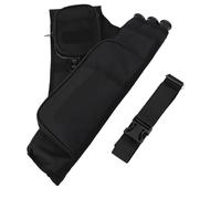 AMENGJ Carcaj con Flechas Bolsa Porta Flechas con Correa Ajustable y carcaj de 3 Tubos for Tiro con Arco(Black LH)