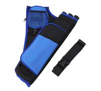 AMENGJ Carcaj con Flechas Bolsa Porta Flechas con Correa Ajustable y carcaj de 3 Tubos for Tiro con Arco(Blue LH)