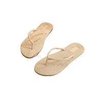 AMENGJ Chanclas de Paja Chanclas for Mujer, Zapatillas, Zapatos de Mujer, Chanclas for Interior y Exterior, Chanclas Planas for Playa, Sandalias de Paja(37)