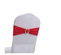 AMENGJ Cinta decoración de Silla 100/50/10 Uds. Nudo elástico for Silla, decoración de Boda, Hebilla, Fajas traseras, Hotel, Asiento casa, Decoraciones Elegantes Cinta(Color 2,50pcs)