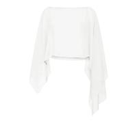 AMENGJ Estolas para Bodas Capa de Boda for Mujer, Suave y Ligera, de Gasa Rosa, Chal de Novia(Color 3)