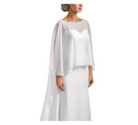 AMENGJ Estolas para Bodas Capa Larga de Gasa for Novia, for Boda, Cena, Fiesta, Mujer, Chal Elegante, Alto-bajo(Color 5,Back Length 1.3m)