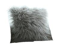 AMENGJ Funda de Cojín 1 Funda de Almohada Larga y Suave Felpa Piel sintética, for Sala Estar, sofá, Cama, Coche, decoración Fiesta sin núcleo(Gray)
