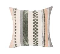 AMENGJ Funda de Cojín Fundas de Almohada a Rayas, Fundas Decorativas, cojín Cuadrado, 1 ud(Green)