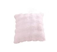 AMENGJ Funda de Cojín Fundas de cojín Piel sintética Decorativas, Funda Terciopelo Suave y Esponjoso, Almohada Cuadrada Conejo for sofá, 1 ud(White,24x24inch(60x60cm))