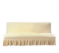 AMENGJ Funda Sofa Funda for sofá Cama futón de Terciopelo elástico, Felpa Gruesa sin Brazos con Falda, Protector Muebles, 1 ud(Type 15,S 120-140cm)