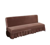AMENGJ Funda Sofa Funda for sofá Cama futón de Terciopelo elástico, Felpa Gruesa sin Brazos con Falda, Protector Muebles, 1 ud(Type 29,L 180-200cm)