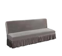 AMENGJ Funda Sofa Funda for sofá Cama futón de Terciopelo elástico, Felpa Gruesa sin Brazos con Falda, Protector Muebles, 1 ud(Type 32,M 150-170cm)