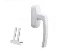 AMENGJ Manillas para Ventanas Manija derecha, transmisión de aleación aluminio, varios accesorios for ventanas abatibles externas con corte puente(White - 55mm 1pcs)