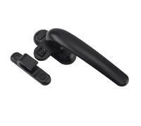 AMENGJ Manillas para Ventanas Manillas de ventana con cerradura, aleación aluminio, hebilla desbloqueo, herrajes for mejoras del hogar(Black Right)