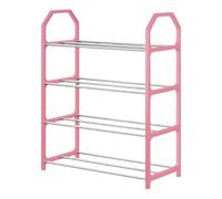 AMENGJ Zapatero 4 componentes for armar un Zapatero Creativo for el hogar, Ideal for dormitorios o como Armario de Almacenamiento en la Puerta(Pink)