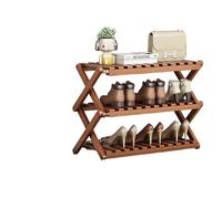 AMENGJ Zapatero Armario Plegable Sencillo de Varios Niveles for Alquiler, Zapatero, almacenaje for dormitorios, estantería(A Three Layers 50cm)