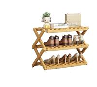 AMENGJ Zapatero Armario Plegable Sencillo de Varios Niveles for Alquiler, Zapatero, almacenaje for dormitorios, estantería(B Three Layers 50cm)