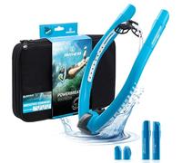 AMEO POWERBREATHER Adventure Plus - Snorkel de Aire Fresco - Dispositivo de Entrenamiento para Piscina y Aguas Abiertas - Set de Snorkel con Sistema de válvulas Inteligente y respiración 100% Seca