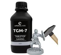 AmeraLabs TGM-7 Resina de Wargaming 3D para miniaturas de Mesa, Resistente, Alta resolución, bajo Olor, líquido de impresión 3D de curado rápido para impresoras 3D 4K/8K/12K LCD/DLP/SLA, 1L (Gris)