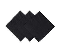 AmerCare Servilletas negras para bebidas, 24 x 24 cm, caja de 1000 unidades