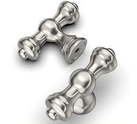 Amerdeco 10 Piezas Tiradores Cocina Vintage Pomos y Tiradores Satinado Cepilladopara Armarios, Puertas y Cajones, Aleación de Zinc, Mango de un Solo Orificio UK0017