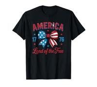 América 1776 Tierra del Arco de Coqueta Libre Camiseta