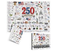 América 250 Puzzle 1000 Piezas Educativo Decoración Patriótica
