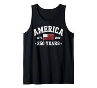 America 250 Years 2026 1776 USA United States Flag July 4th Camiseta sin Mangas