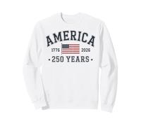 America 250 Years 2026 1776 USA United States Flag July 4th Sudadera