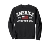 America 250 Years 2026 1776 USA United States Flag July 4th Sudadera
