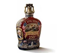 America 250th Anniversary We The People Heritage - Vaso de whisky impreso con la Declaración de Independencia, botella de whisky del 250 aniversario para licor, whisky escocés y bourbon