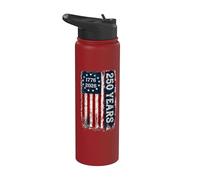 America 250th Independence Day 250 Anniversary USA Flag Stainless Steel Insulated Water Bottle