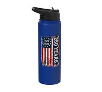 America 250th Independence Day 250 Anniversary USA Flag Stainless Steel Insulated Water Bottle
