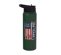 America 250th Independence Day 250 Anniversary USA Flag Stainless Steel Insulated Water Bottle