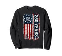 America 250th Independence Day 250 Anniversary USA Flag Sudadera