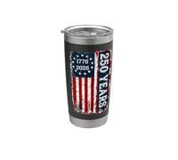 America 250th Independence Day 250 Anniversary USA Flag Vaso térmico de acero inoxidable de doble pared