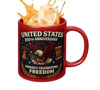America, Accesorio De Beber Patriótico Para El 250 Aniversario, Tazas De Cerámica De Tendencia 1776-2026 Para Hombres, Para Aficionados De La Historia, Papá, Madre, Abuelos