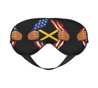 America and Jamaica Printing Rest Sleep - Máscara de ojos suave para el hogar y camping, bloquea la luz, cómoda para la mayoría de los usuarios