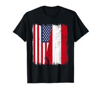América Austria Media Bandera American Austrian Heritage Camiseta
