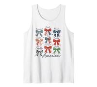 America Coquette Bow 4 Julio Camisa Verbos de la Biblia USA American Camiseta sin Mangas