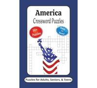America Crossword Puzzles: Crossword Puzzles with Easy to Read Print about America, America History, America Leaders and More | 6x9 inches, 120 Pages ... Gifts for Vacations, Holidays and Relaxation