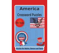 America Crossword Puzzles: Crossword Puzzles with Easy to Read Print about America, Famous Landmarks, American Lifestyles and More | 6 x9 inches, 120 ... Gift for Vacations, Holidays and Relaxation.