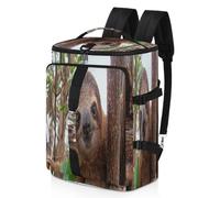 America Cute Sloth - Mochila deportiva para hombres y mujeres, bolsa de fin de semana con compartimento para zapatos, bolsa de noche de 47.5 L para deportes, gimnasio, viajes, color, 47.5L,