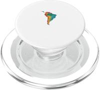 América del Sur Mapa Estilo Risógrafo, Latino & Latina Pride PopSockets PopGrip para MagSafe