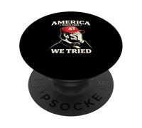 América Desde 1865 Probamos Lincoln Facepalm Political PopSockets PopGrip Adhesivo