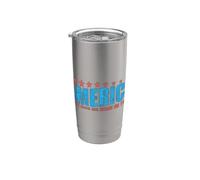 América Dios derramó su gracia sobre ti Vaso térmico de acero inoxidable de doble pared